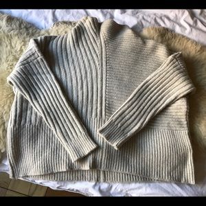 Allsaints wool sweater gray